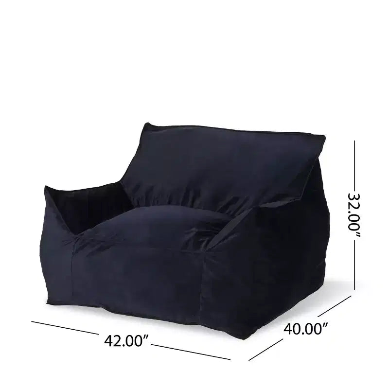 Poltrona a sacco in velluto TUYOHW, sedia da pavimento in memory foam felpata per un comfort lussuoso, poltrona pigra per soggiorno, camera da letto e ufficio