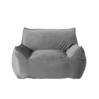 Poltrona a sacco in velluto TUYOHW, sedia da pavimento in memory foam felpata per un comfort lussuoso, poltrona pigra per soggiorno, camera da letto e ufficio