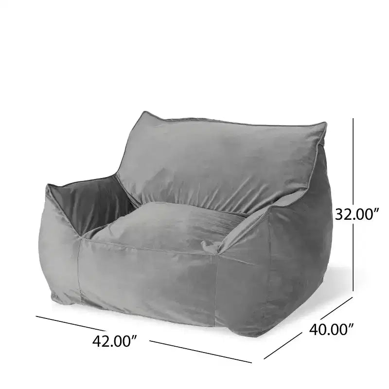 Poltrona a sacco in velluto TUYOHW, sedia da pavimento in memory foam felpata per un comfort lussuoso, poltrona pigra per soggiorno, camera da letto e ufficio