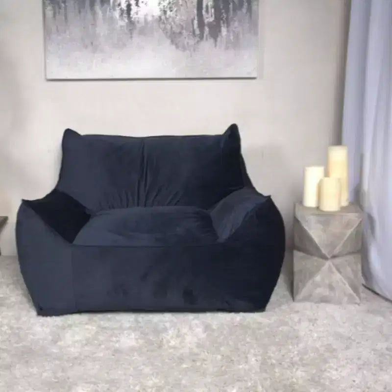 Poltrona a sacco in velluto TUYOHW, sedia da pavimento in memory foam felpata per un comfort lussuoso, poltrona pigra per soggiorno, camera da letto e ufficio