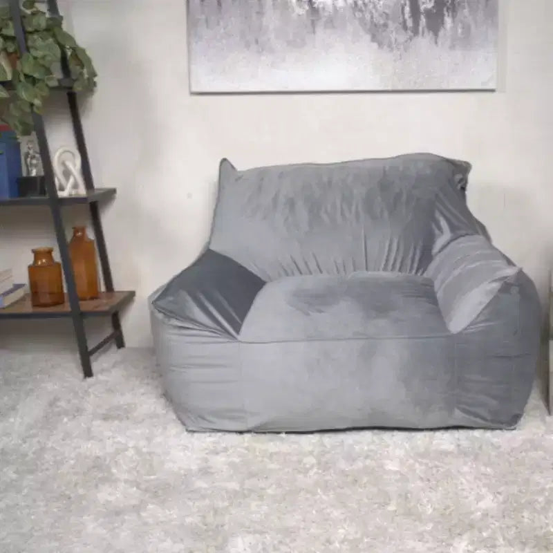 Poltrona a sacco in velluto TUYOHW, sedia da pavimento in memory foam felpata per un comfort lussuoso, poltrona pigra per soggiorno, camera da letto e ufficio