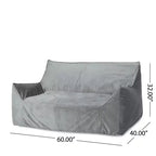 TUYOHW Poltrona Sacco in Ciniglia Oversize, Grande Sedia da Terra Divano con Braccioli per un Relax Totale, Comoda Poltrona Lounge per Soggiorno, Camera da Letto