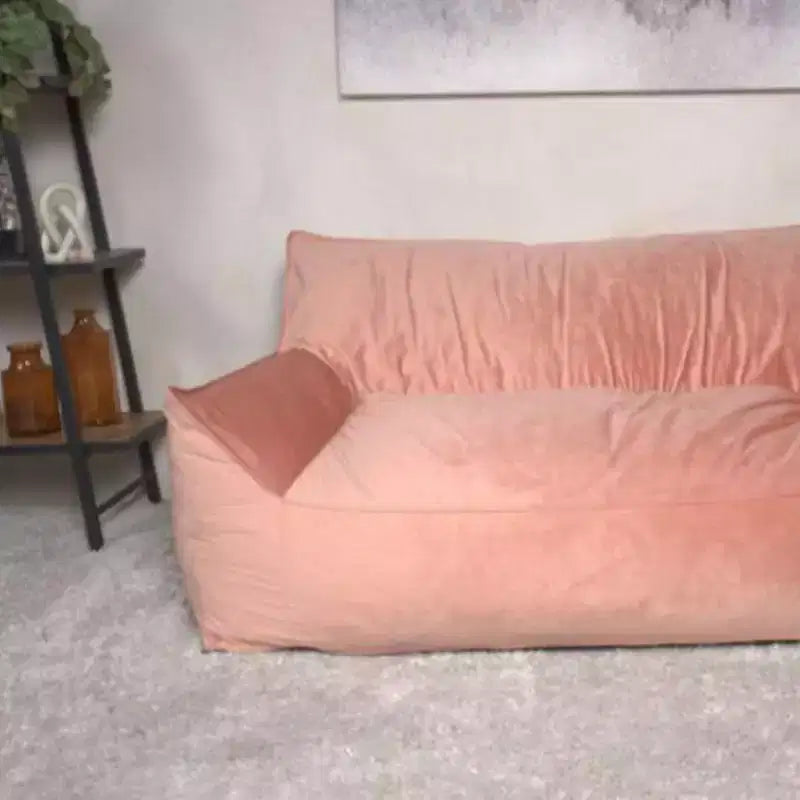 TUYOHW Poltrona Sacco in Ciniglia Oversize, Grande Sedia da Terra Divano con Braccioli per un Relax Totale, Comoda Poltrona Lounge per Soggiorno, Camera da Letto