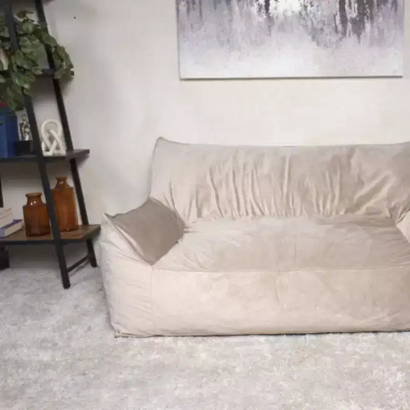 TUYOHW Poltrona Sacco in Ciniglia Oversize, Grande Sedia da Terra Divano con Braccioli per un Relax Totale, Comoda Poltrona Lounge per Soggiorno, Camera da Letto