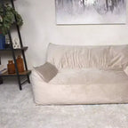 TUYOHW Poltrona Sacco in Ciniglia Oversize, Grande Sedia da Terra Divano con Braccioli per un Relax Totale, Comoda Poltrona Lounge per Soggiorno, Camera da Letto