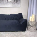 TUYOHW Poltrona Sacco in Ciniglia Oversize, Grande Sedia da Terra Divano con Braccioli per un Relax Totale, Comoda Poltrona Lounge per Soggiorno, Camera da Letto