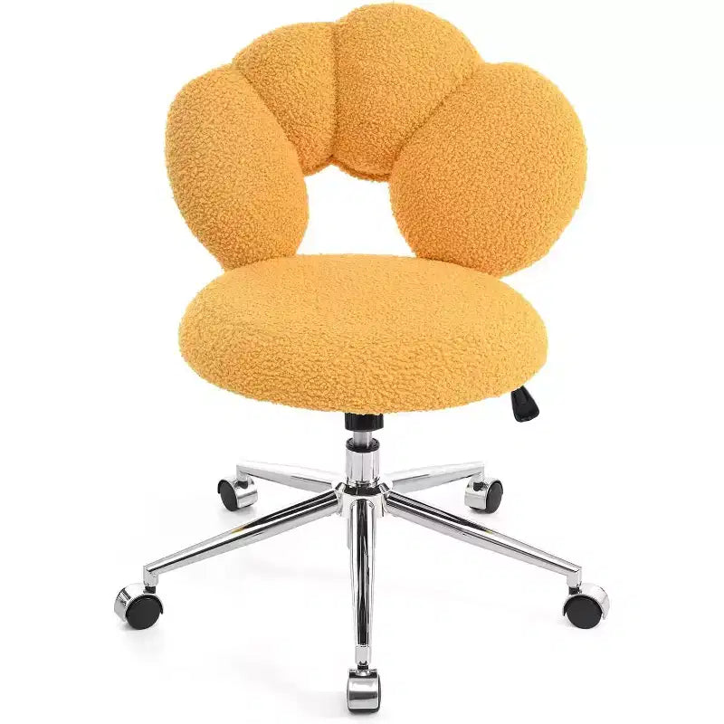 Scrivania e sedia da ufficio moderne, sedia da computer regolabile (16.1-19.3), cuscino spesso, 6 ruote, schienale semi-avvolgente, per casa/ufficio/camera da letto