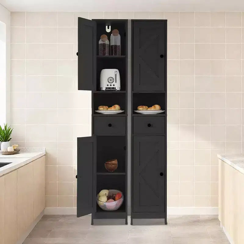 con ripiani regolabili, armadietto multifunzionale indipendente per bagno, cucina
