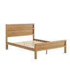 GDFStudio Eiko Letto Moderno con Pannelli in Legno e Testiera