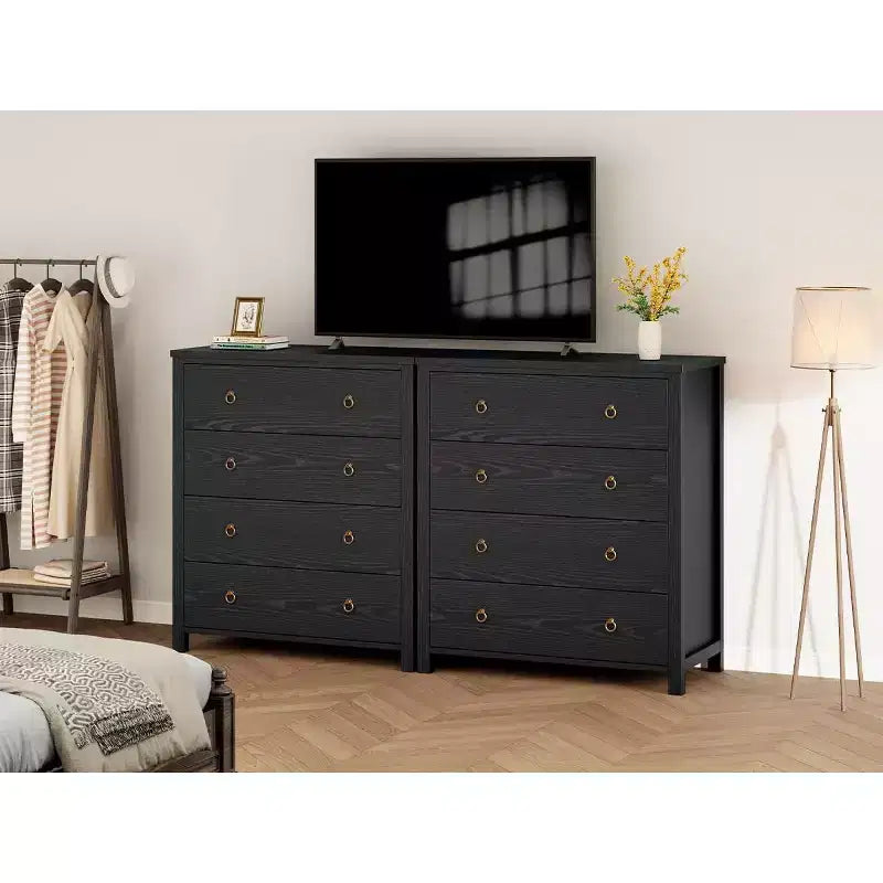 COZONY Comodino a 4 o 5 cassetti, altezza 37/45, per camera da letto, cassettiera con armadio per vestiti, per armadio, corridoio