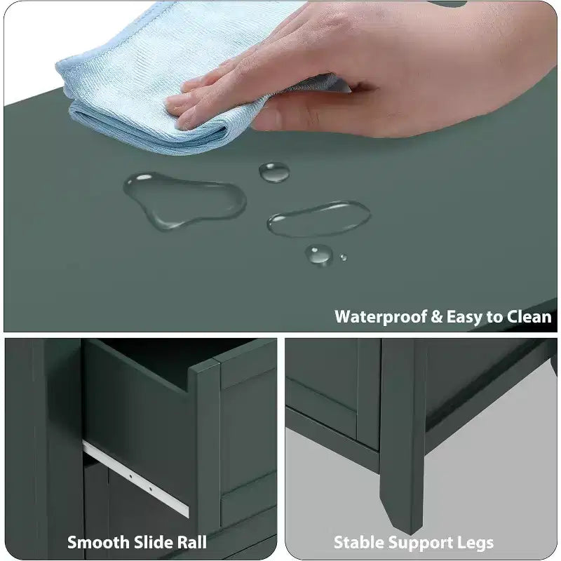 Comò Nero a 6 Cassetti per Camera da Letto, Cassettiera Grande con Cassetti Profondi e Maniglie in Metallo, Cassettiere Moderne in Legno per Ingresso, Corridoio