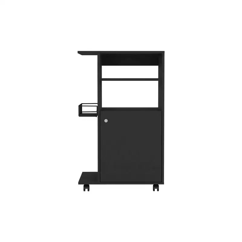 TUYOHW Isola Cucina con Ruote da 15 Pollici, Carrello da Cucina con 1 Armadietto e 2 Ripiani Aperti
