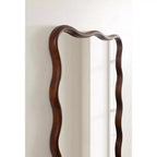 Specchio da parete rettangolare smerlato Kate e Laurel Talma, Noce Marrone, 24x36