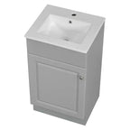 Mobile lavabo da bagno piccolo da 18 pollici, mobiletto da bagno con anta e ripiano regolabile, mobiletto lavabo singolo