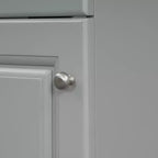 Mobile lavabo da bagno piccolo da 18 pollici, mobiletto da bagno con anta e ripiano regolabile, mobiletto lavabo singolo