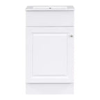 Mobile lavabo da bagno piccolo da 18 pollici, mobiletto da bagno con anta e ripiano regolabile, mobiletto lavabo singolo