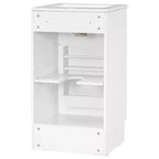 Mobile lavabo da bagno piccolo da 18 pollici, mobiletto da bagno con anta e ripiano regolabile, mobiletto lavabo singolo