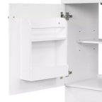 Mobile lavabo da bagno piccolo da 18 pollici, mobiletto da bagno con anta e ripiano regolabile, mobiletto lavabo singolo
