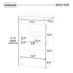 Mobile lavabo da bagno piccolo da 18 pollici, mobiletto da bagno con anta e ripiano regolabile, mobiletto lavabo singolo