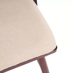 Set di 2 Sgabelli in Legno con Schienale in Rattan, Sedie da Bancone Imbottite Beige per Isola da Cucina, Home Bar o Ristorante-Panipeachy
