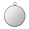 24 x 27 Inch Rectangular Wall Mirror with Black Frame
