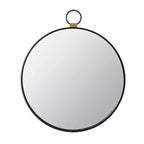 24 x 27 Inch Rectangular Wall Mirror with Black Frame
