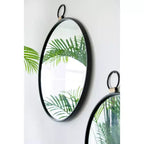 Specchio da Parete Rettangolare 24 x 27 Pollici con Cornice Nera