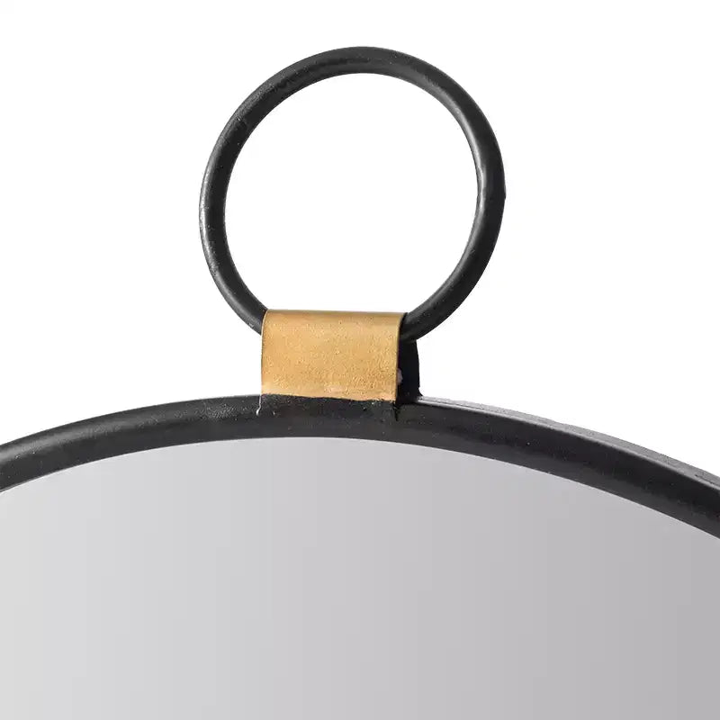 Specchio da Parete Rettangolare 24 x 27 Pollici con Cornice Nera