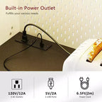 Bellemave Mobile Alto da Cucina 71" in Rovere Bianco - Porta Microonde, Anta Scorrevole, Presa di Corrente e Pannello Forato Fai-da-te, 3 Cassetti, Ripiani RegolabiliRovere Bianco