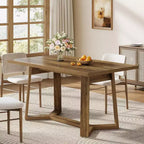 Tavolo da pranzo Lantine da 47 pollici per 4 persone, tavolo da cucina, tavolo da pranzo in legno rustico per casa, piccoli spazi, facile montaggio