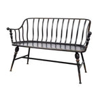 Panchina divano Warren in metallo 50x25x32