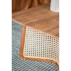 Tavolino da Caffè Quadrato Basso in Legno Teak 70x70x35cm