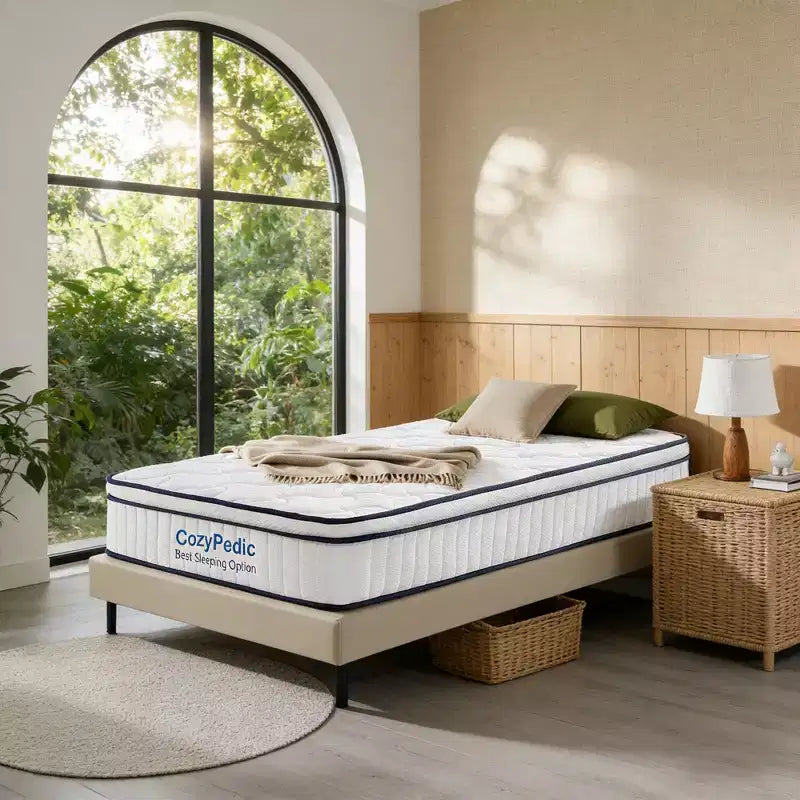 Materasso in memory foam rigido con molle insacchettate Subaru di GDFStudio