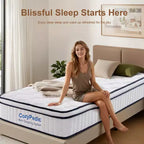 Materasso in memory foam rigido con molle insacchettate Subaru di GDFStudio