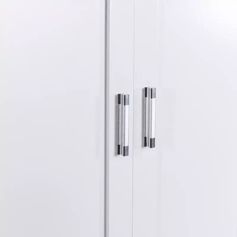 GDFStudio Amelia, armadietto alto da bagno in legno moderno con cassetti, vano contenitore a due ante e scaffali integrati sulle ante
