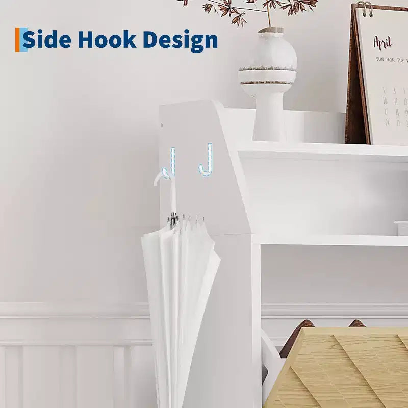 Acekool Scarpiera con 3 Cassetti Inclinati, Scarpiera Nascosta Regolabile, Porta Scarpe Sottile per Ingresso e Corridoio, 114,3 A x 79,2 L x 23,3 P cm