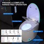 Dyonery Smart Toilet, Coperchio con apertura/chiusura automatica, Barriera in schiuma, WC allungato senza serbatoio, Sedile riscaldato, Scarico automatico