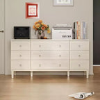 Cassettiera grande a 9 cassetti Hitow effetto legno chiaro Ampio spazio contenitivo + Stile moderno