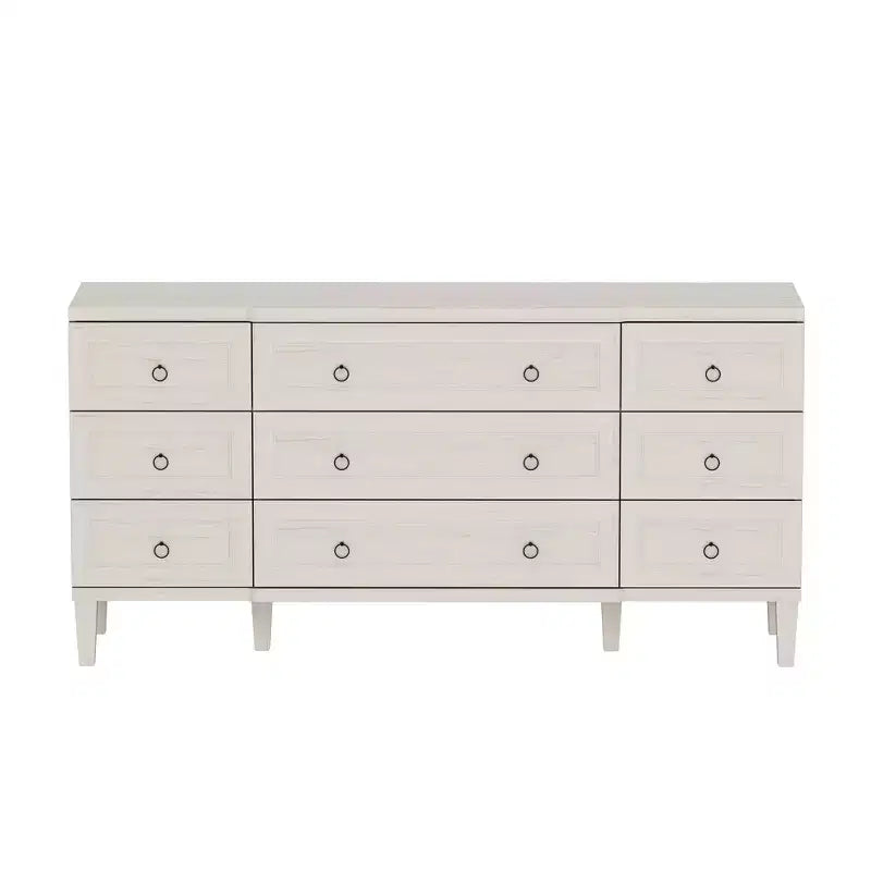 Cassettiera grande a 9 cassetti Hitow effetto legno chiaro Ampio spazio contenitivo + Stile moderno