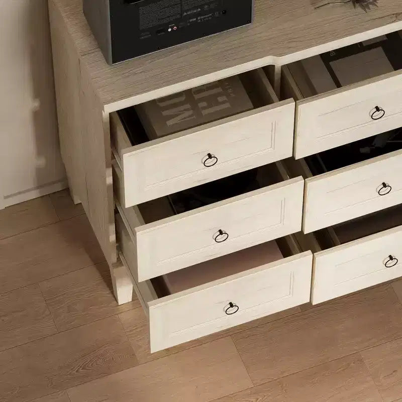 Cassettiera grande a 9 cassetti Hitow effetto legno chiaro Ampio spazio contenitivo + Stile moderno