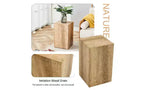 Tavolino da caffè rettangolare in MDF TUYOHW con texture naturale, Tavolino da salotto minimalista, Tavolino d'accento di lusso per soggiorno
