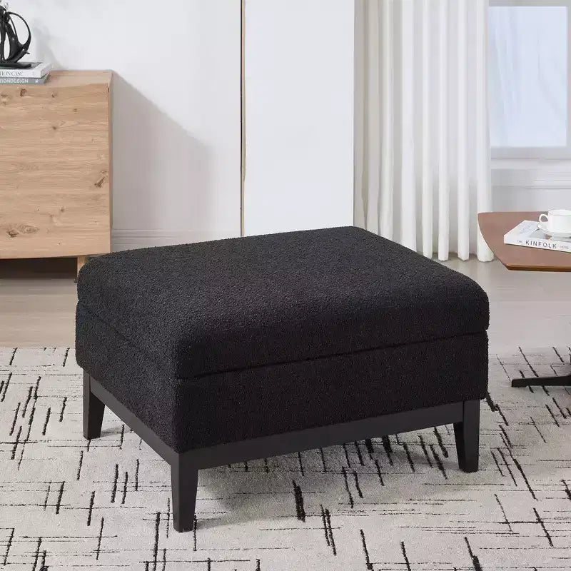 TUYOHW Poggiapiedi moderno con contenitore, poggiapiedi imbottito con coperchio reversibile, tavolino versatile per soggiorno, camera da letto, ingresso