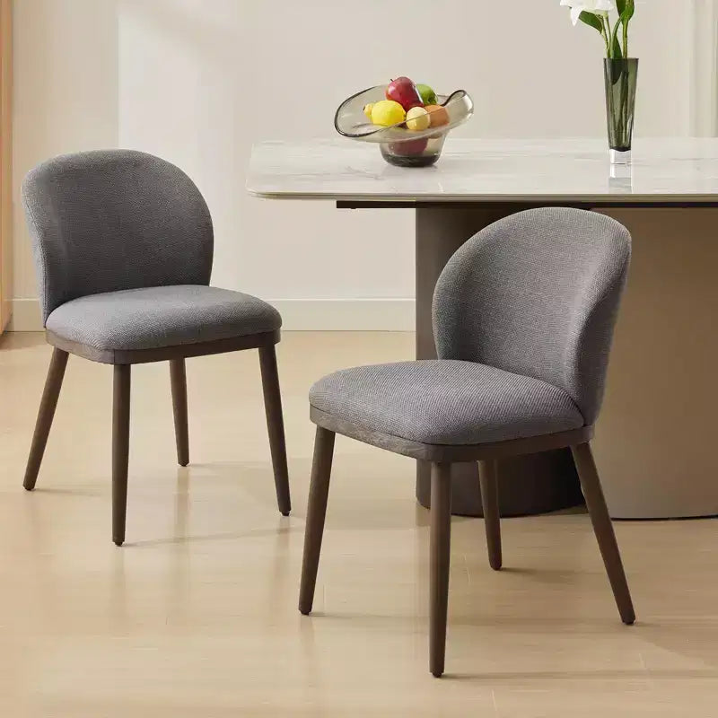 Dining Chairs Set of 2, Wood Kitchen Chairs with Fabric Upholstered, 265lbs Capacity Side Chairs for Kitchen, Dining Room