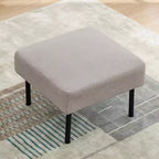 MAYEERTY Multifunctional Sofa Footstool Removable Washable Cover Non Slip Footrest Compact Ottoman for Living Room Bedroom Home Office Beige