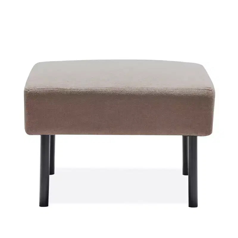 MAYEERTY Poggiapiedi Multifunzionale per Divano, Rivestimento Removibile Lavabile, Poggiapiedi Antiscivolo, Pouf Compatto per Soggiorno Camera da Letto Ufficio Casa, Beige