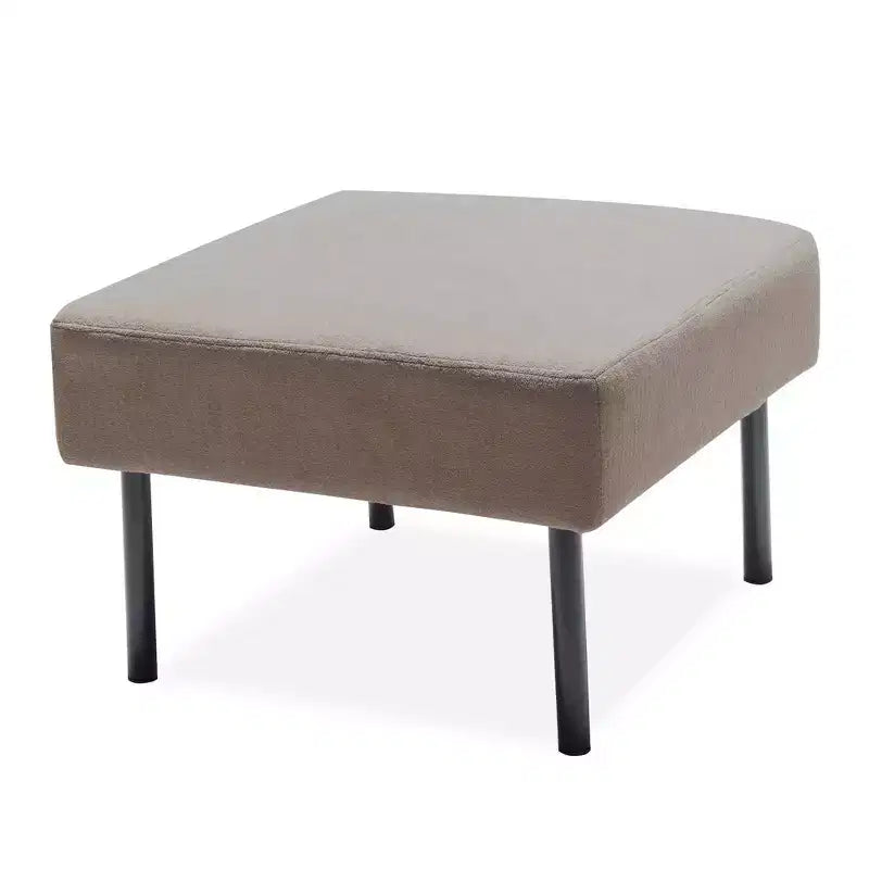 MAYEERTY Poggiapiedi Multifunzionale per Divano, Rivestimento Removibile Lavabile, Poggiapiedi Antiscivolo, Pouf Compatto per Soggiorno Camera da Letto Ufficio Casa, Beige