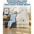 Acekool Divano Letto Pieghevole, Poltrona Letto Convertibile con Cuscino e Tasca Laterale, Design con Materasso Richiudibile, Lettino da Terra Portatile per Piccoli Spazi