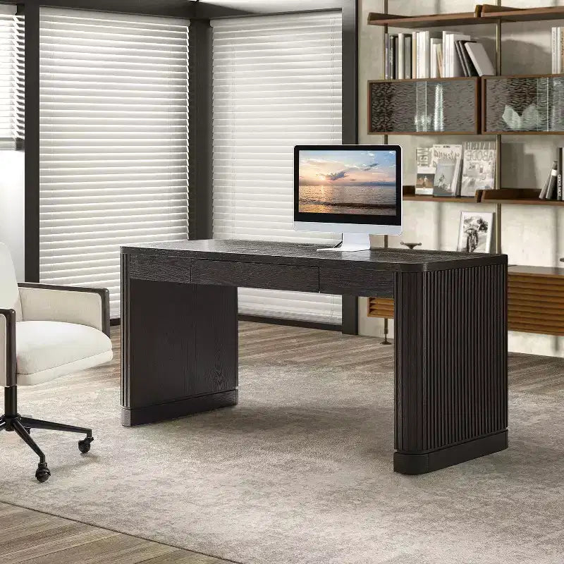 Scrivania Moderna Araoz con Prese di Corrente Integrate|HULALA HOME