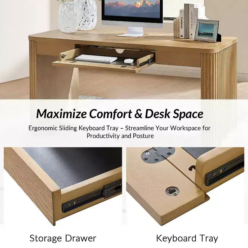 Scrivania Moderna Araoz con Prese di Corrente Integrate|HULALA HOME