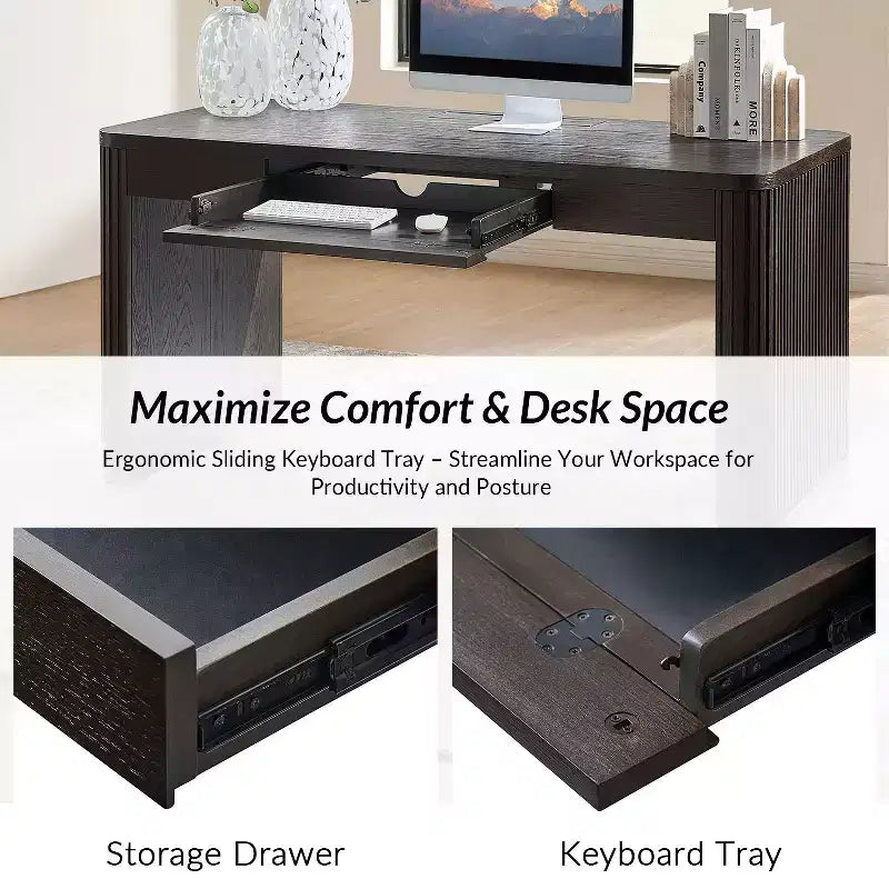 Scrivania Moderna Araoz con Prese di Corrente Integrate|HULALA HOME